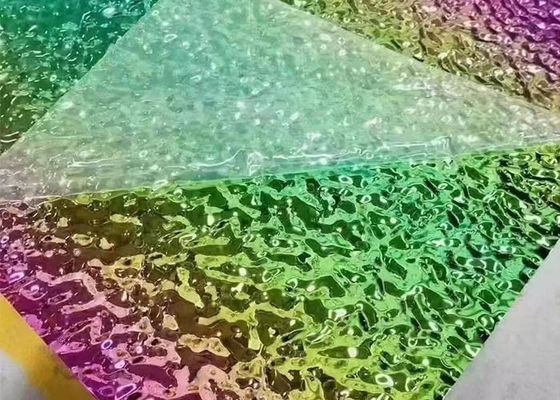 Хорошая цена. Лист нержавеющей стали пульсации воды зеркала PVD для украшения потолка онлайн